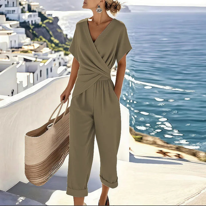 Celeste | Elegant Wrap-Front Two-Piece Set