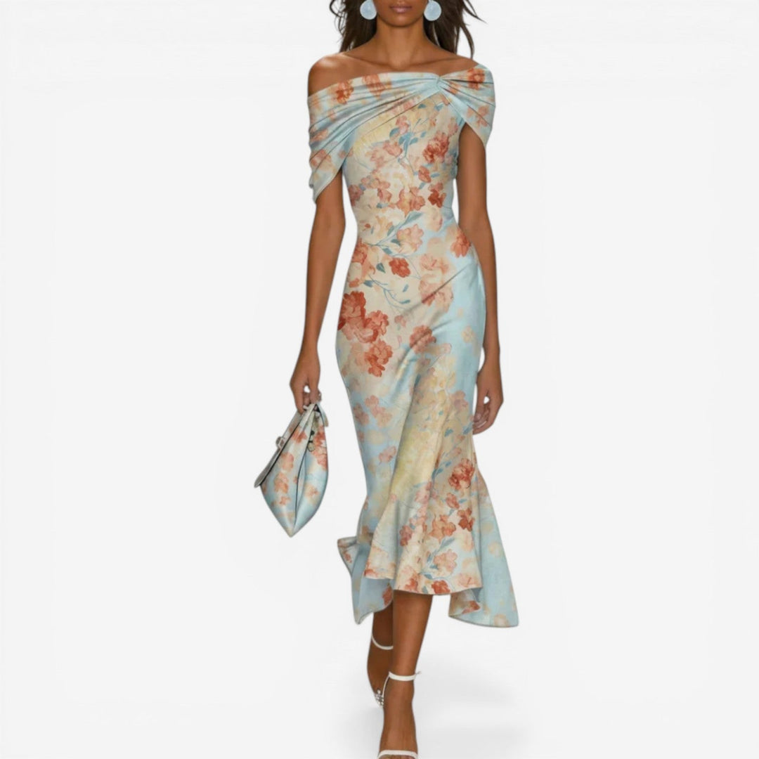 Glaiza | Floral midi dress
