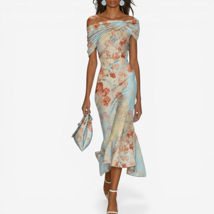 Glaiza | Floral midi dress