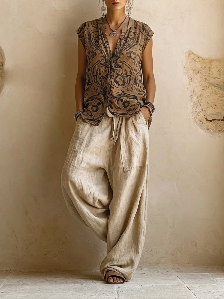 Elira | Relaxed 3-Piece Wide-Leg Co-Ord Set