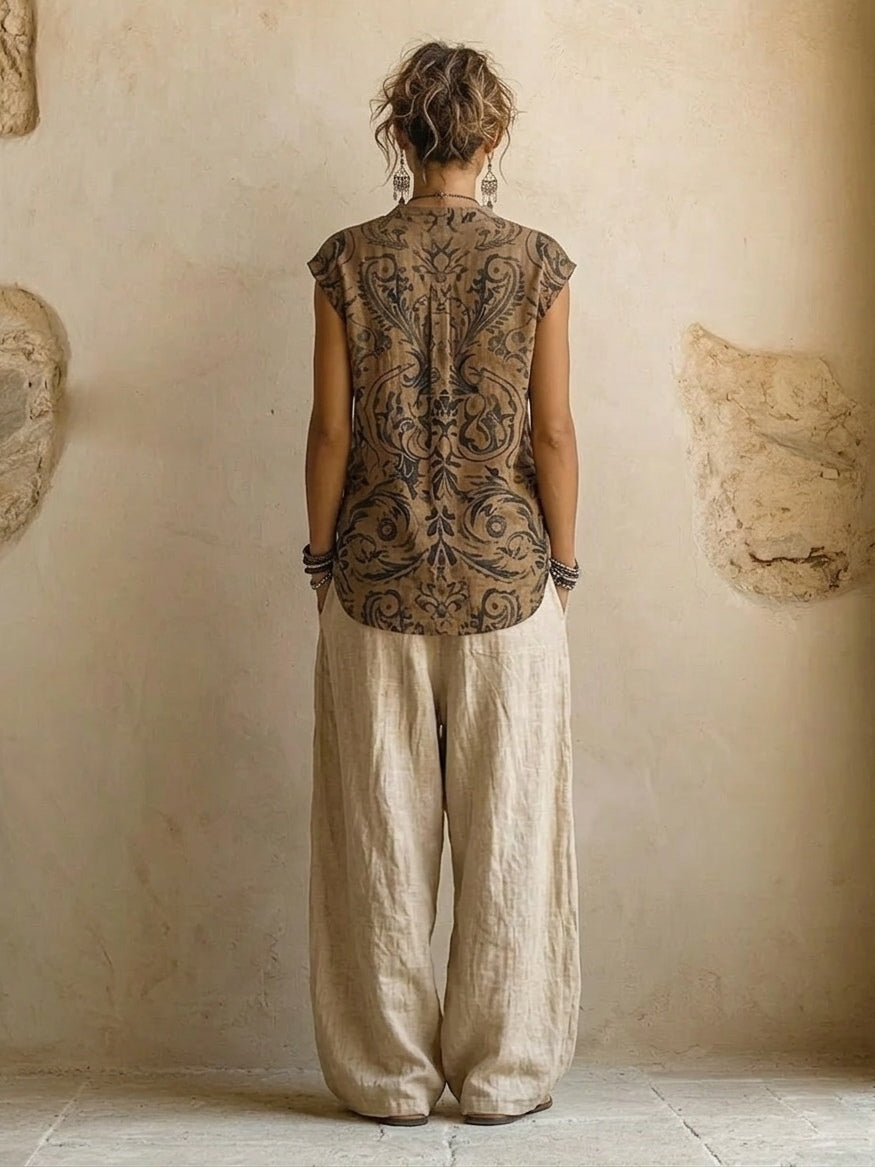 Elira | Relaxed 3-Piece Wide-Leg Co-Ord Set