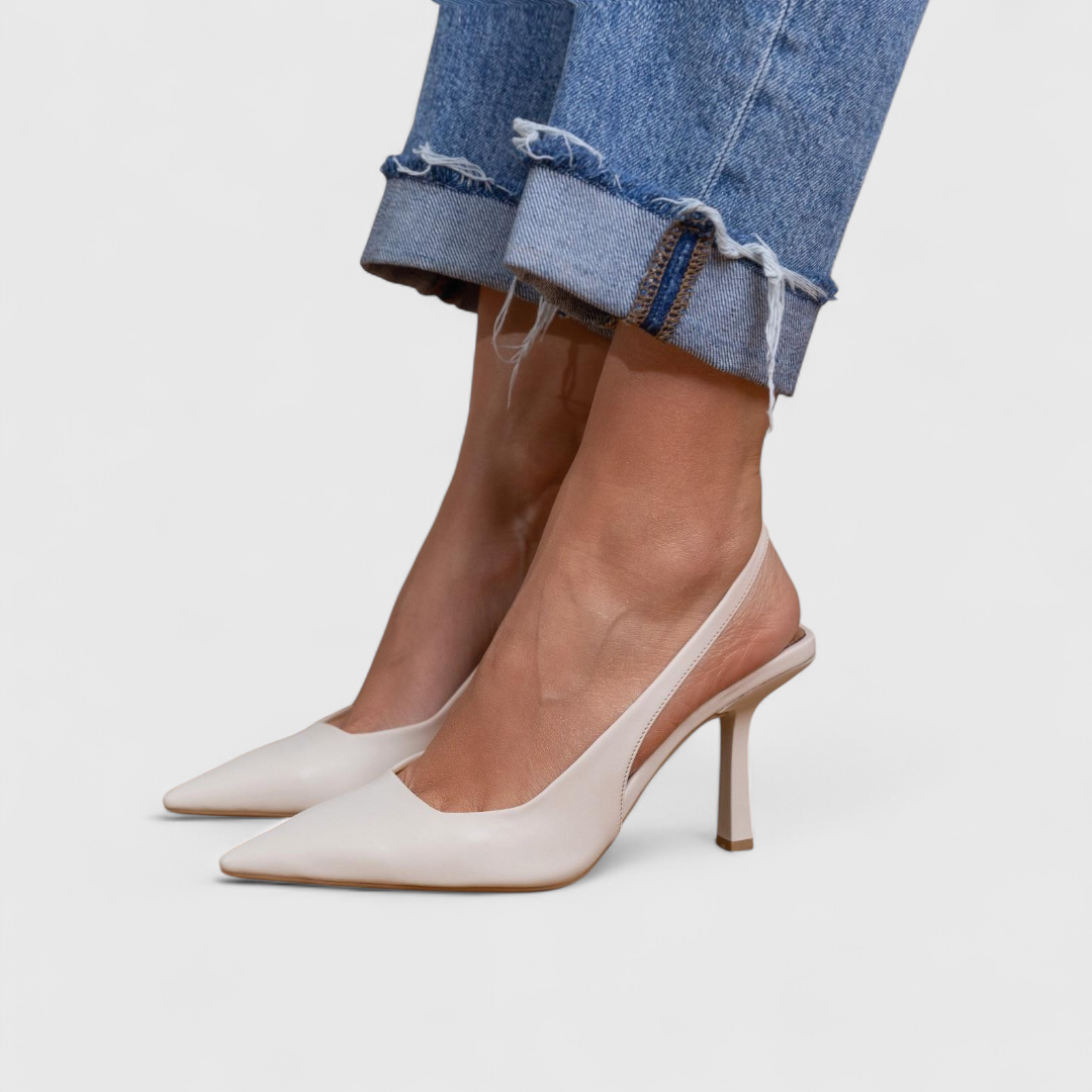 Valentina | Elegant Pointed Toe Slingback Heels