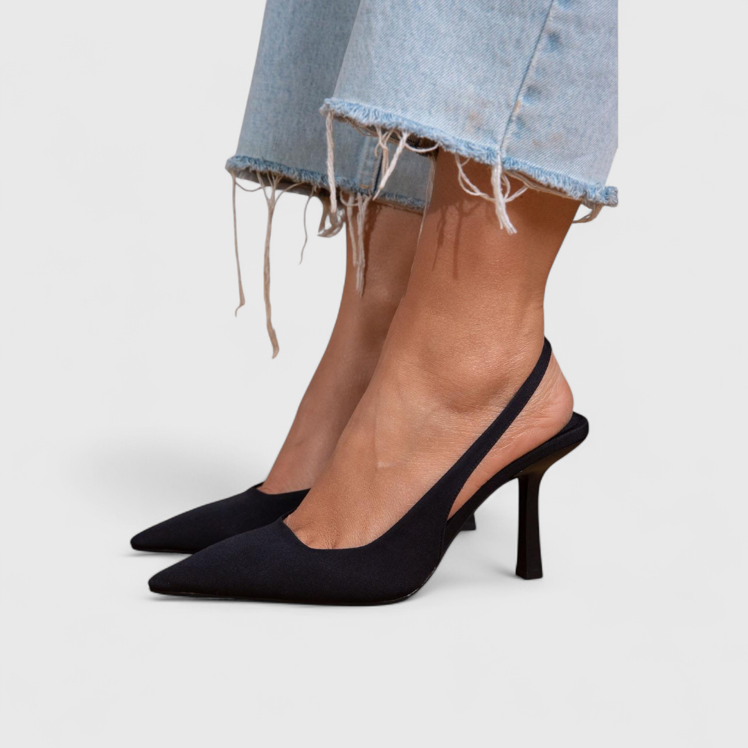 Valentina | Elegant Pointed Toe Slingback Heels