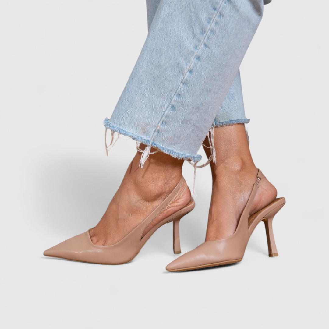 Valentina | Elegant Pointed Toe Slingback Heels