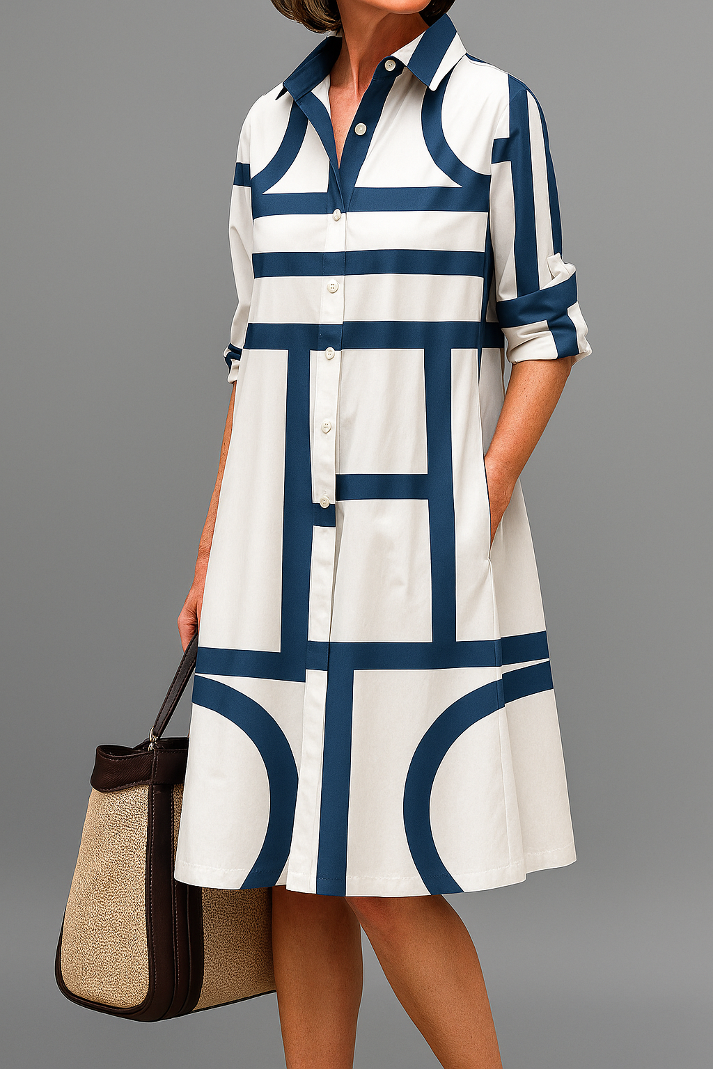Sienna | Elegant Fluid Midi Dress