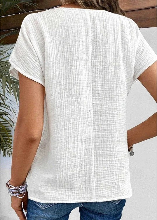 Casia | Elegant Button Blouse