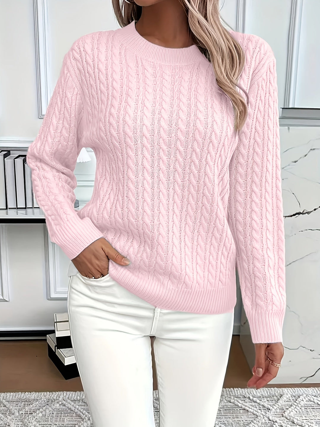 Bernile – Ladies Cable Knit Jumper
