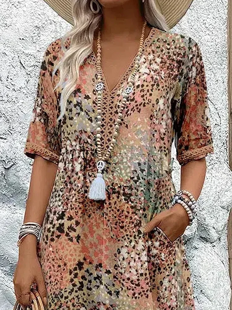 Layla™ - Vibrant Floral Dress