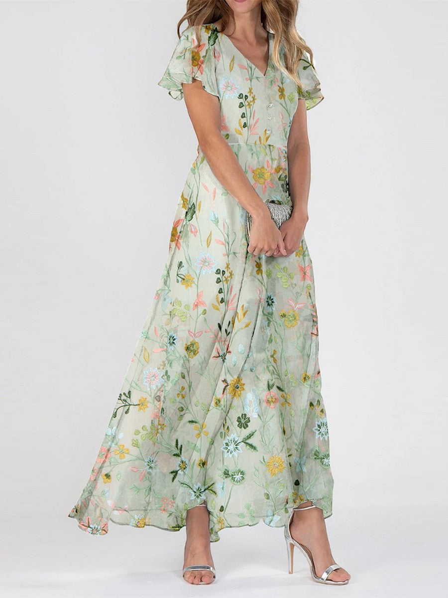 Arabella | Elegant Floral Maxi Dress