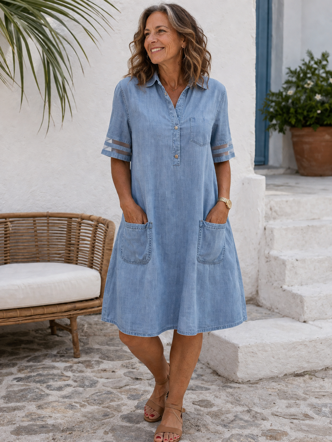 Daisy - Casual Denim Dress