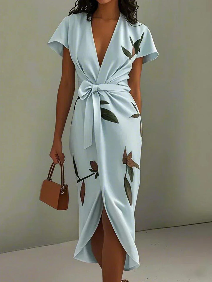 Amelie | Elegant Floral Wrap Dress