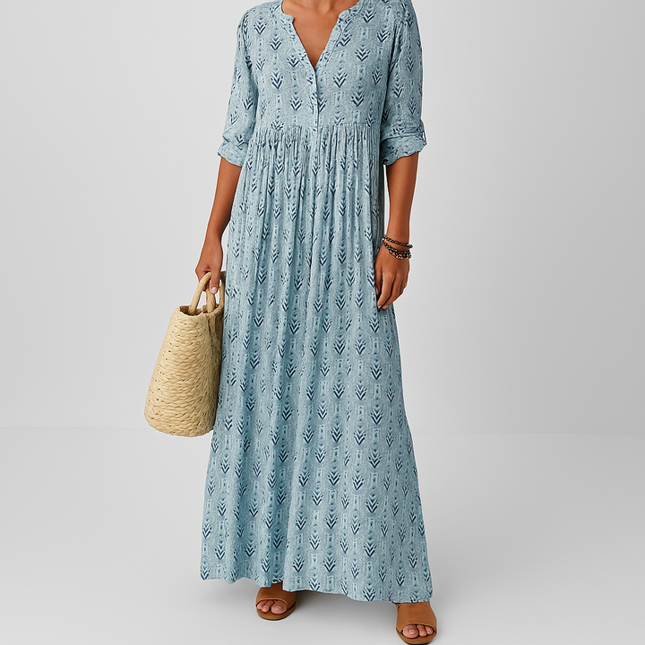 Selora | Elegant Printed Maxi Dress