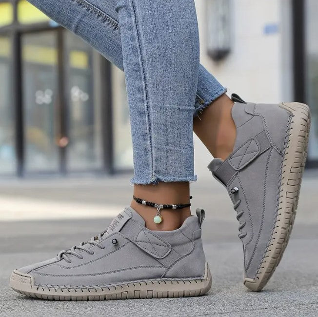 Gwyneth - Orthopaedic Comfort Leather Trainers