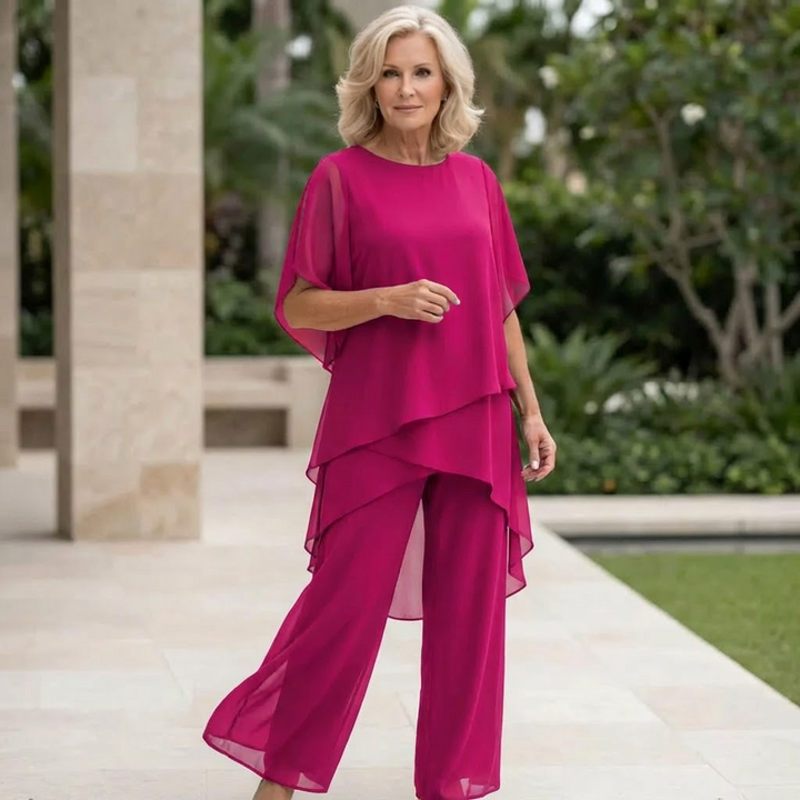 Vivienne | Elegant Draped Two-Piece Set