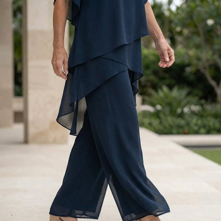 Vivienne | Elegant Draped Two-Piece Set
