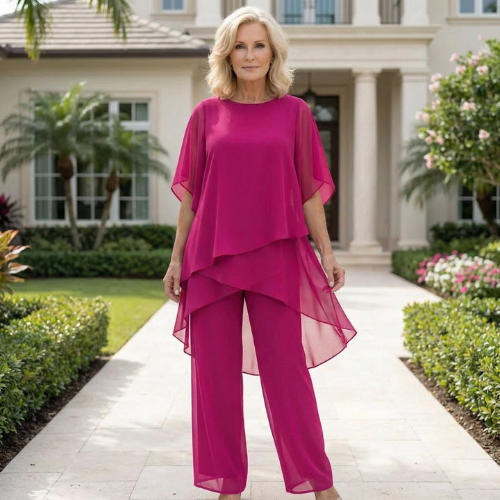 Vivienne | Elegant Draped Two-Piece Set