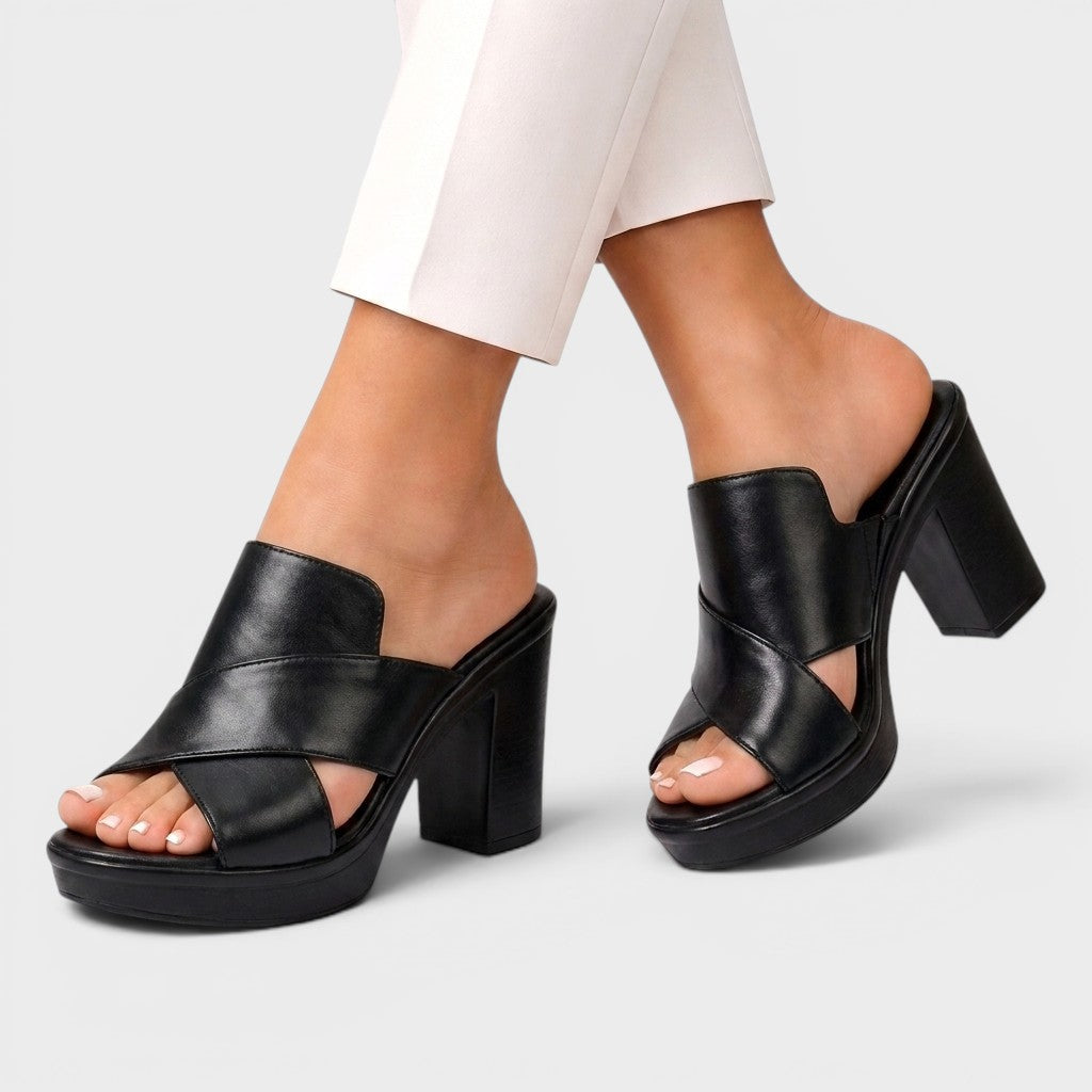 Vivienne | Elegant Comfort Heel Sandals