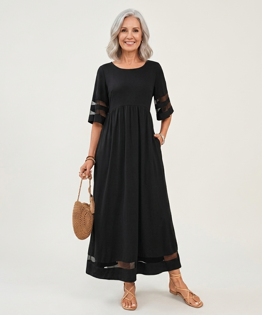 Celestine | Elegant Draped Midi Dress