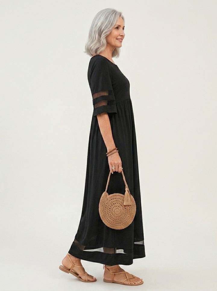 Celestine | Elegant Draped Midi Dress