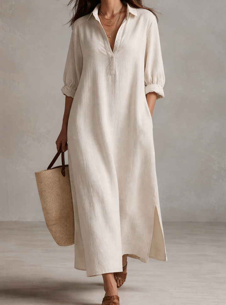 Wren | Effortless Midi Dress with Boho Charm