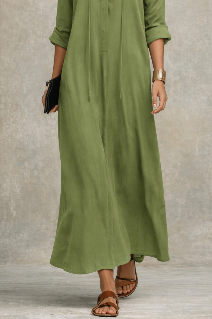 Sage | Elegant A-Line Maxi Dress