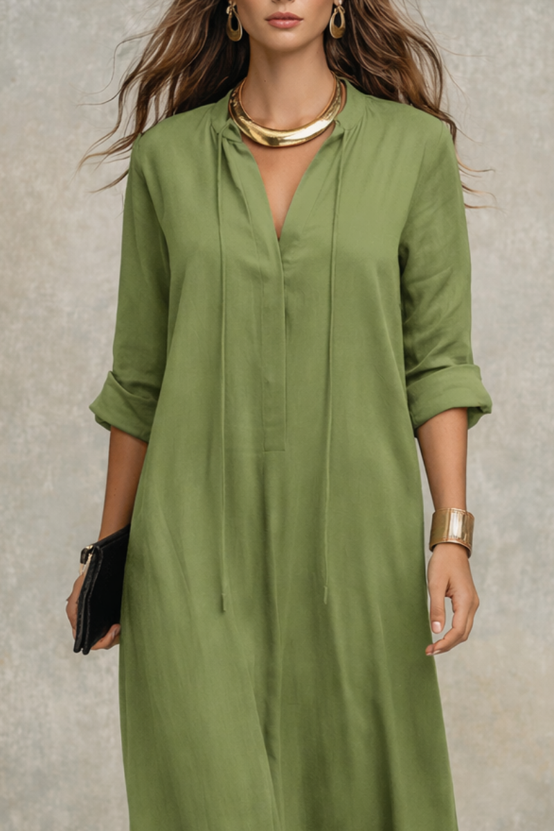 Sage | Elegant A-Line Maxi Dress