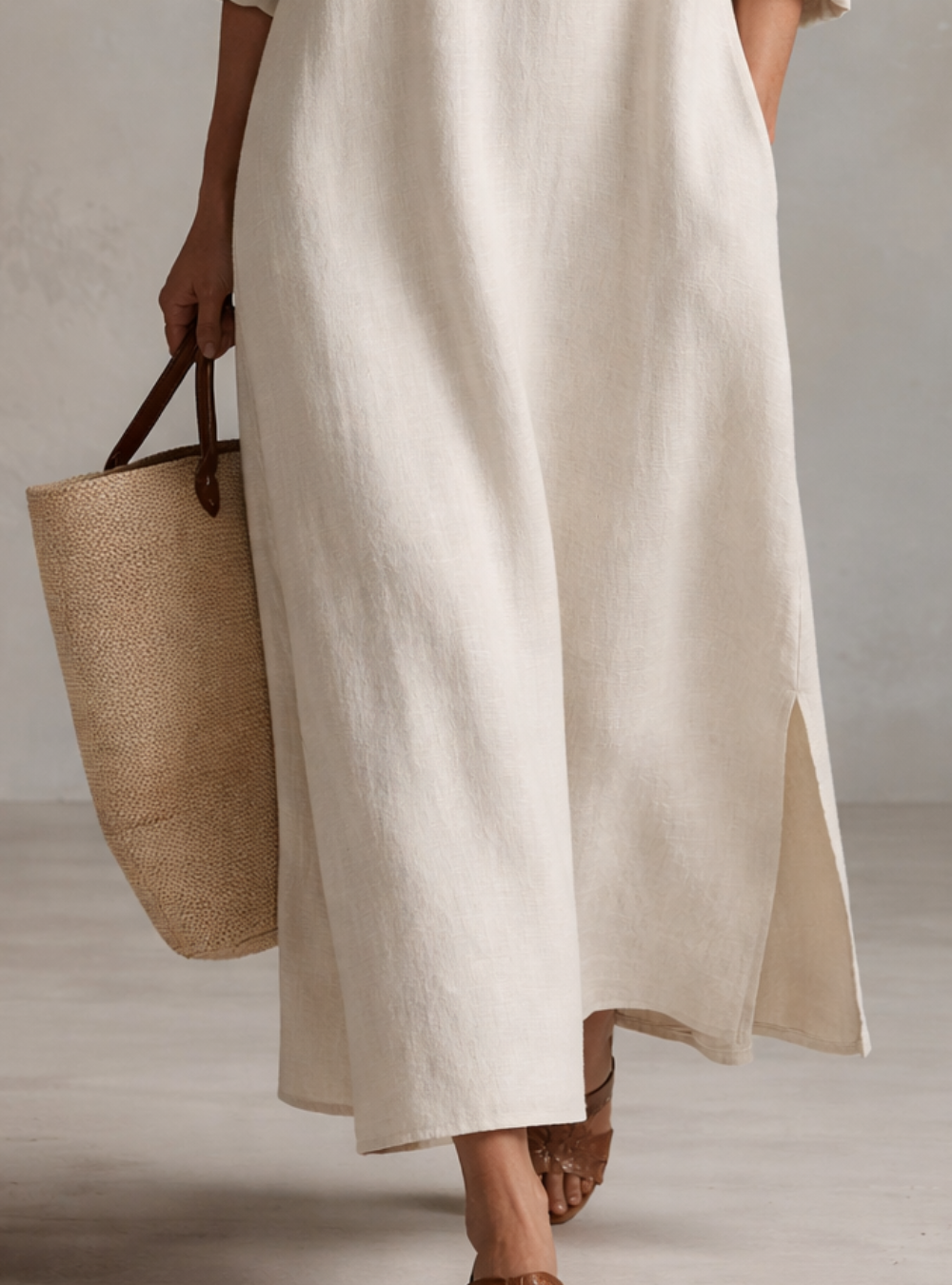 Wren | Effortless Midi Dress with Boho Charm