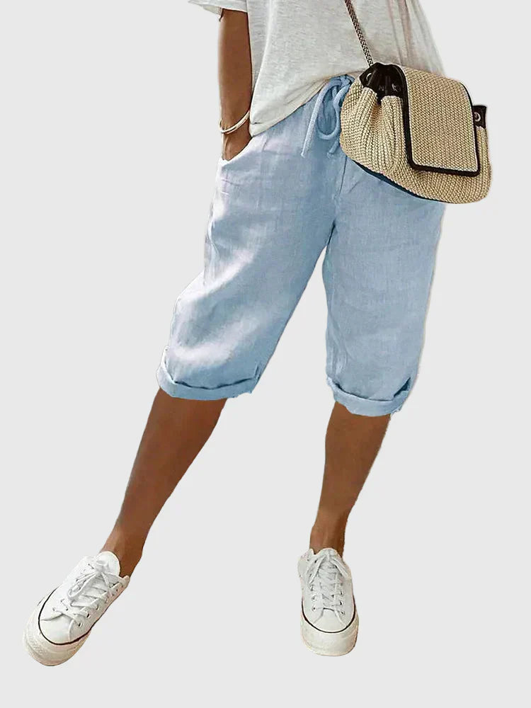 Amelia | Relaxed Cotton Summer Shorts