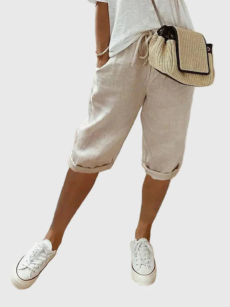 Amelia | Relaxed Cotton Summer Shorts