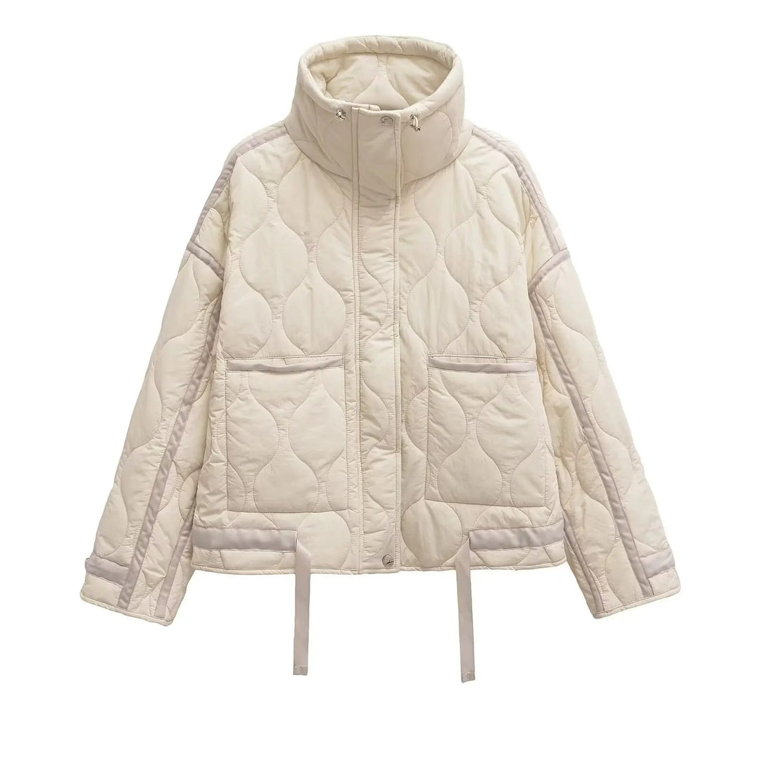Alia ™ Winter Loose Fit Zipper Jacket – Stylish & Warm