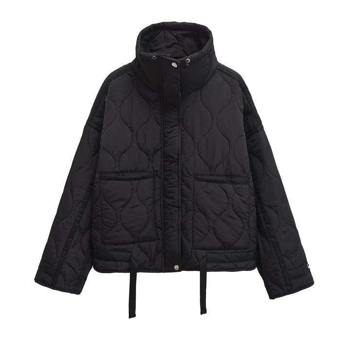 Alia ™ Winter Loose Fit Zipper Jacket – Stylish & Warm