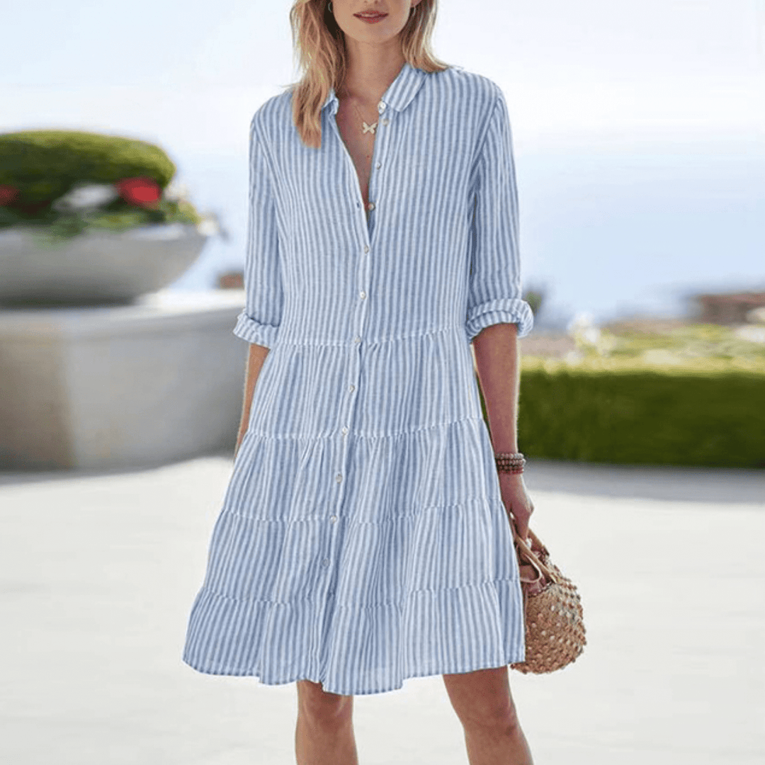Vivienne | Elegant Striped Dress