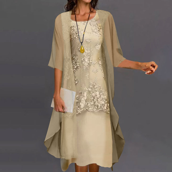 Aurelie | Elegant Chiffon Two-Piece Dress