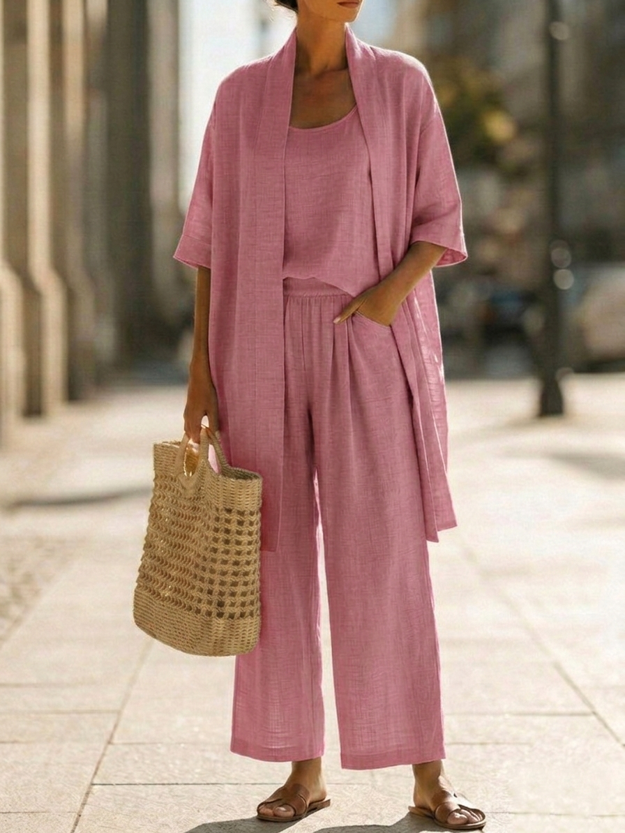 Isabell | Effortless Linen-Cotton Three-Piece Set