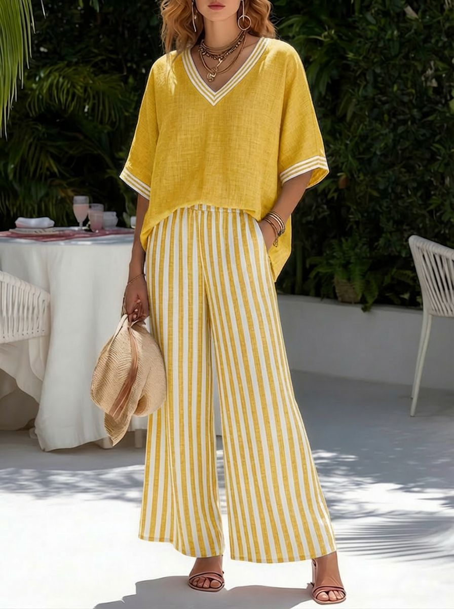 Alira | Relaxed Striped Summer Set