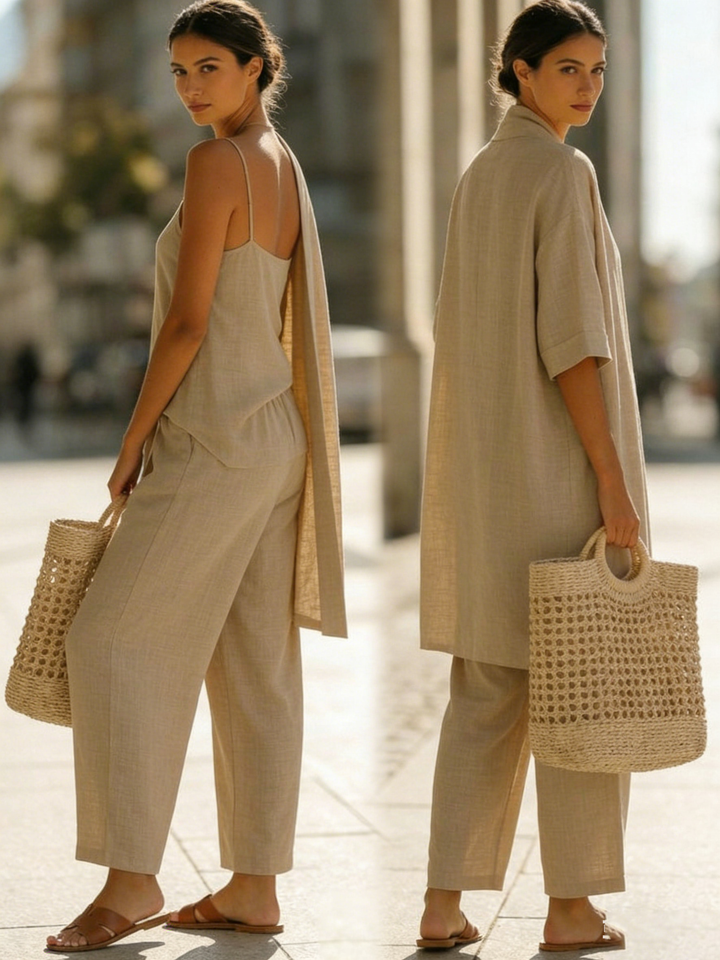 Isabell | Effortless Linen-Cotton Three-Piece Set