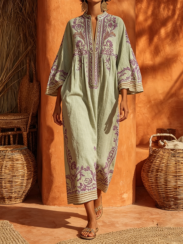 Amara | Bohemian Floral Flow Maxi Dress