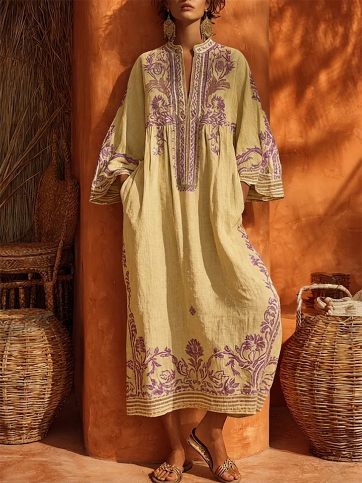 Amara | Bohemian Floral Flow Maxi Dress
