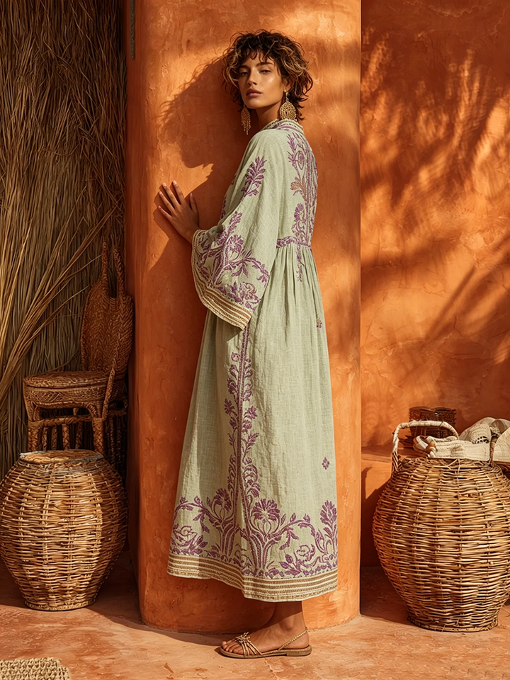 Amara | Bohemian Floral Flow Maxi Dress