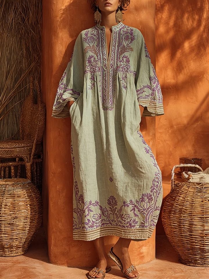 Amara | Bohemian Floral Flow Maxi Dress