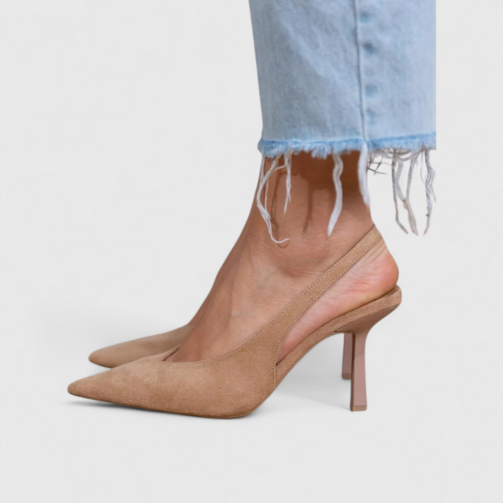 Valentina | Elegant Pointed Toe Slingback Heels