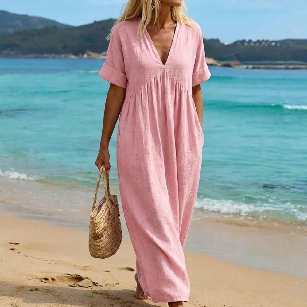Viviana | Elegant Flowing Summer Maxi Dress