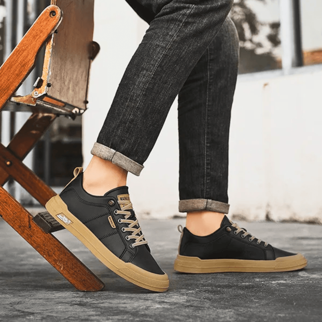 HARRIN LEATHER TRAINERS