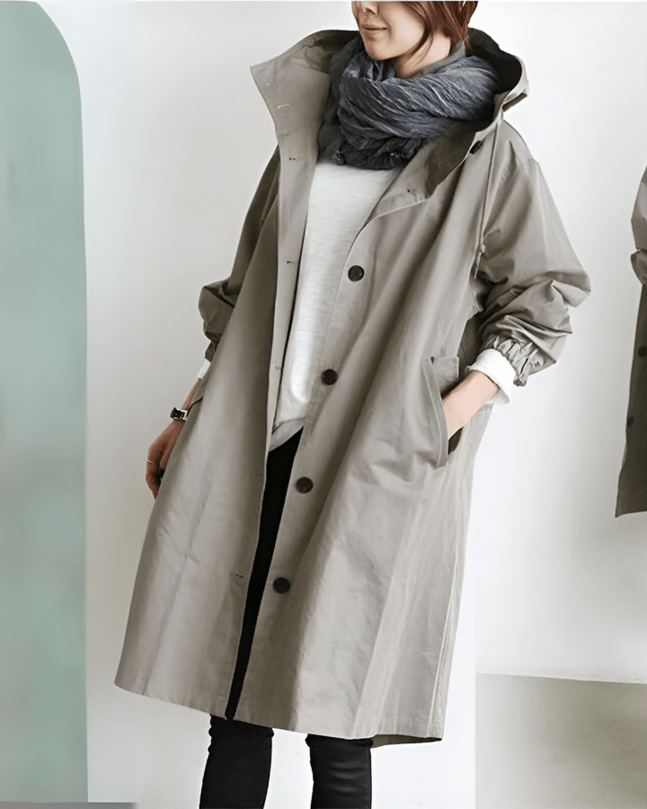 Kathys Waterproof Trench Coat With Hood | Spring