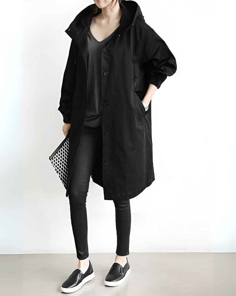 Kathys Waterproof Trench Coat With Hood | Spring