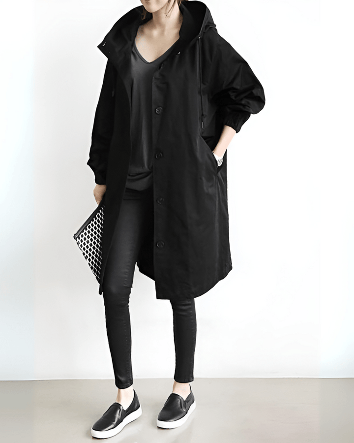 Kathys Waterproof Trench Coat With Hood | Spring
