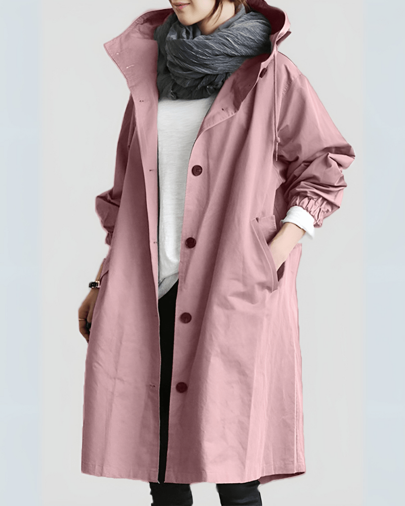 Kathys Waterproof Trench Coat With Hood | Spring