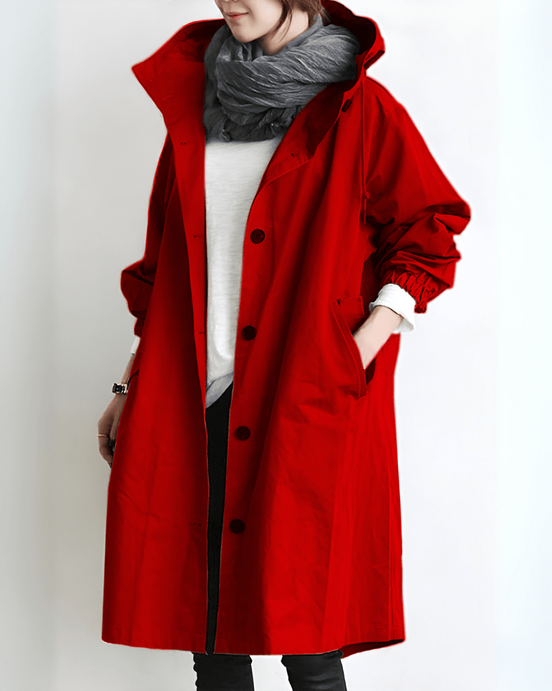 Kathys Waterproof Trench Coat With Hood | Spring