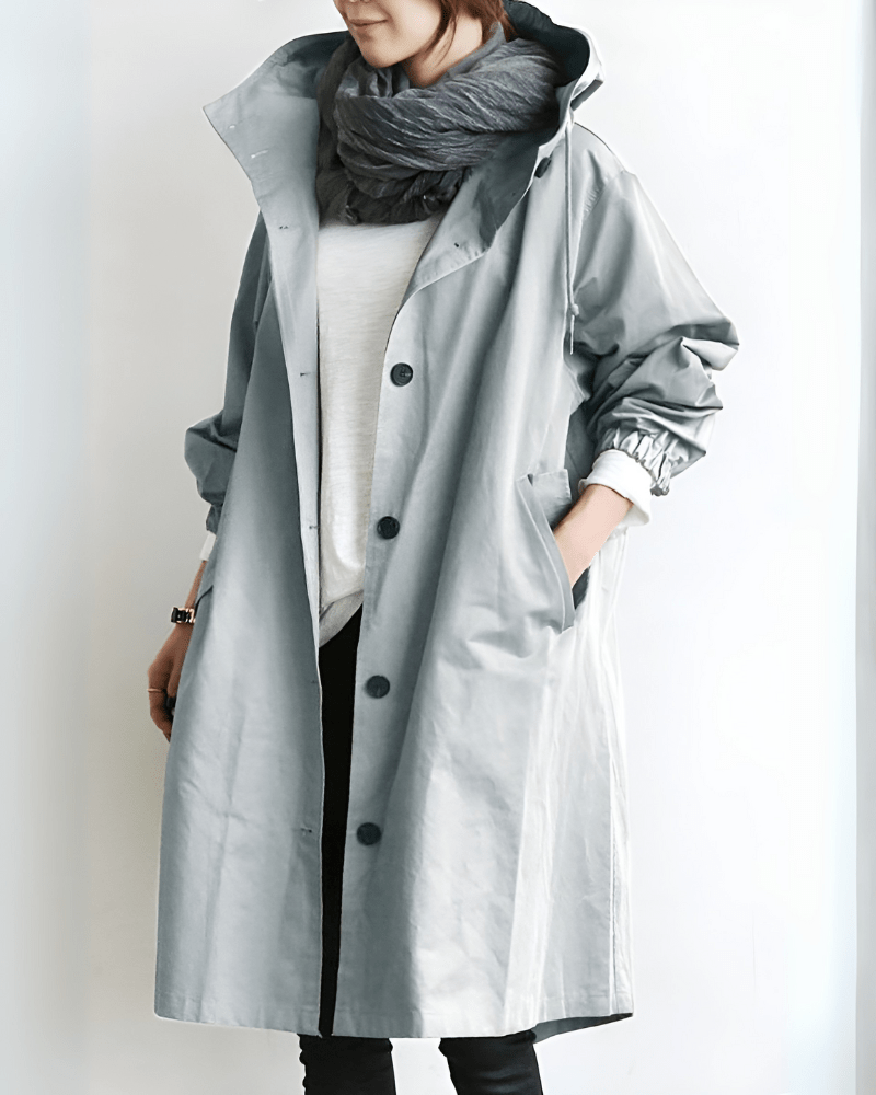 Kathys Waterproof Trench Coat With Hood | Spring