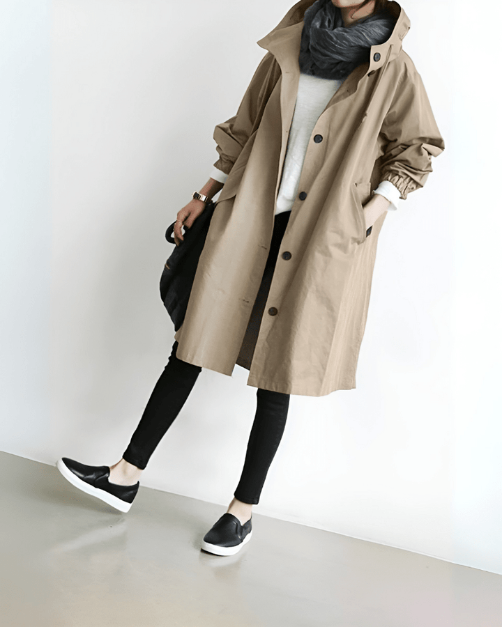 Kathys Waterproof Trench Coat With Hood | Spring